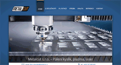 Desktop Screenshot of metalcut.cz